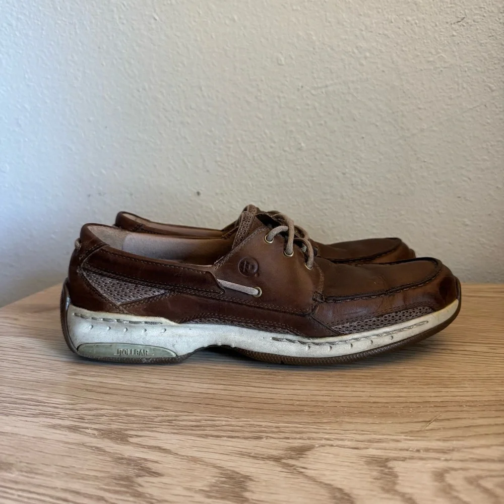 Dunham Brown Leather Dunham Boat Captain Shoes Mens Size 11 B Lace‎ Up Comfort